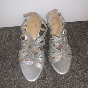 Women’s Silver Sparkle Heels